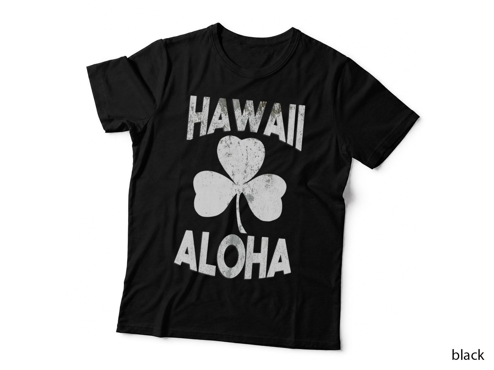 Hawaii St Patricks Day Distressed Irish Hawaiian Aloha T-Shirt