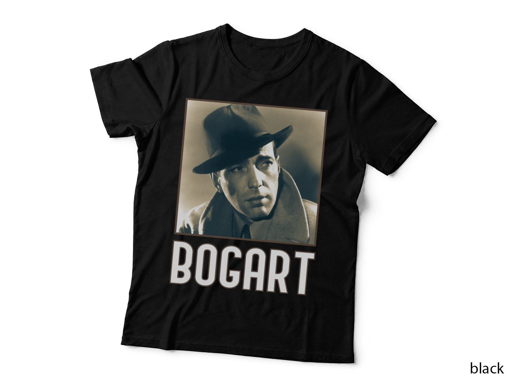 Humphrey Bogart Homage Appreciation T-Shirt, Vintage Hollywood Icon T-Shirt