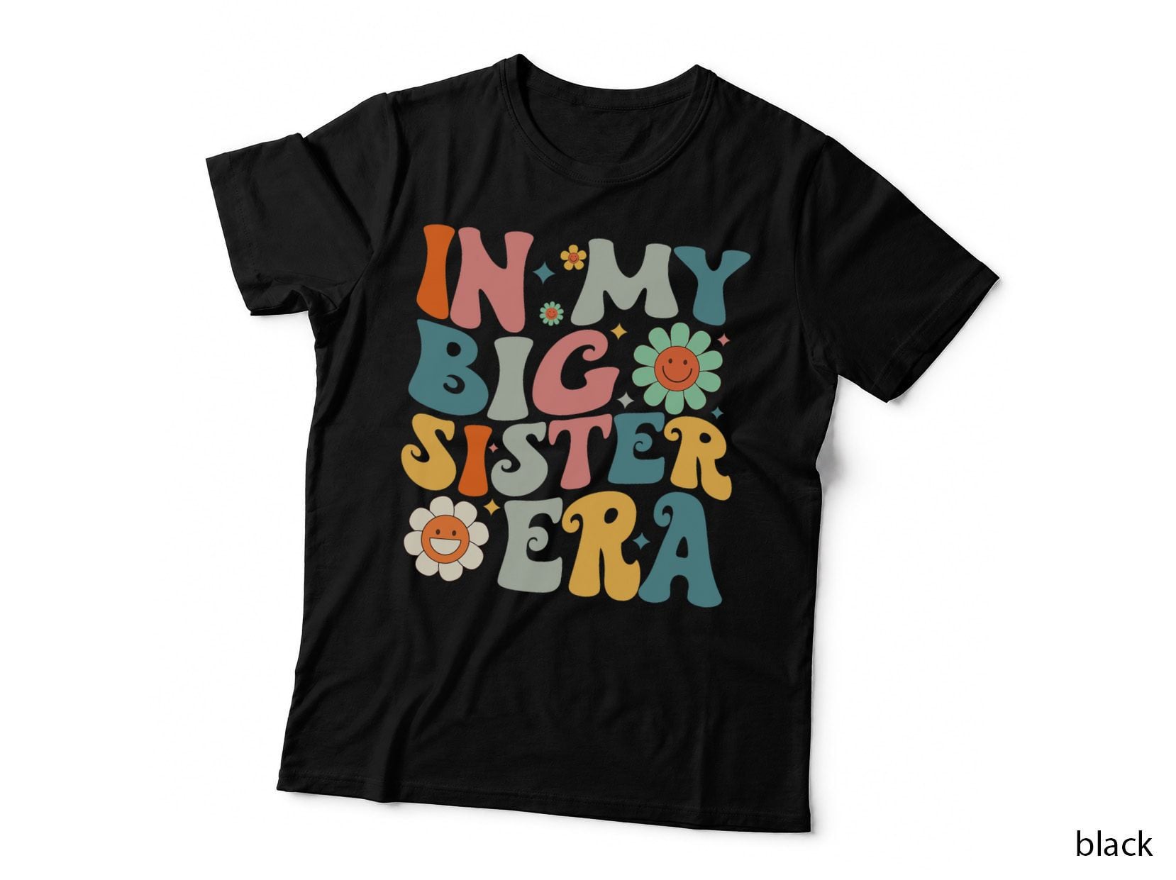 In My Big Sister Era Retro Big Sister Girls Kids, Vintage Style T-Shirt