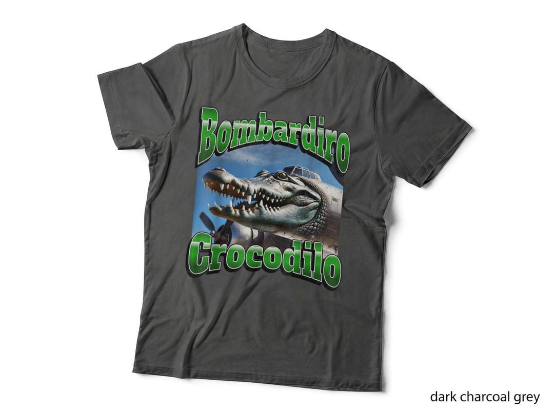 Italian Brainrot Bombardino Crocodilo, Unisex, Vintage Style, Retro T-Shirt
