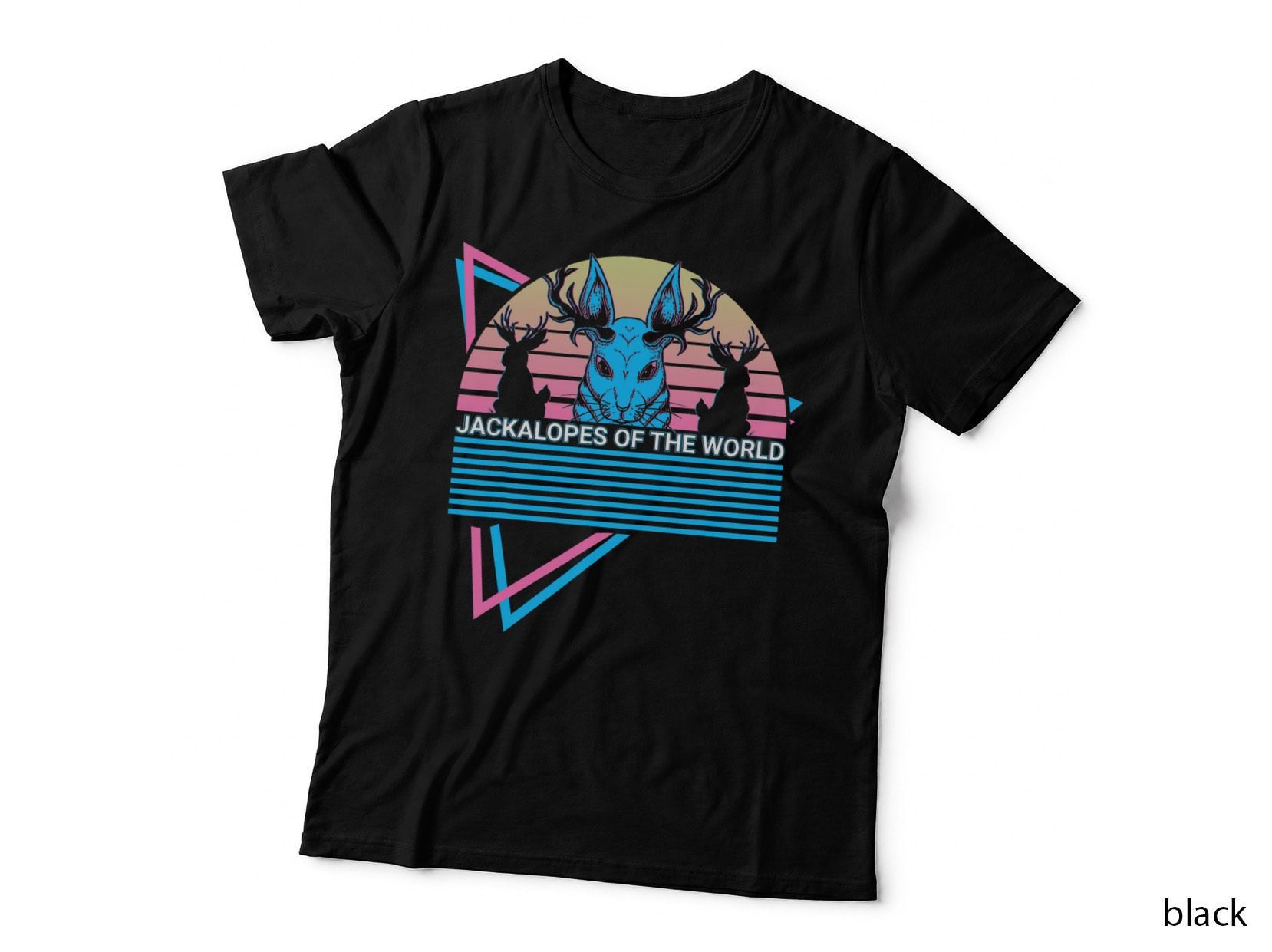 Jackalope Retro Cryptid Jackalopes of the World T-Shirt