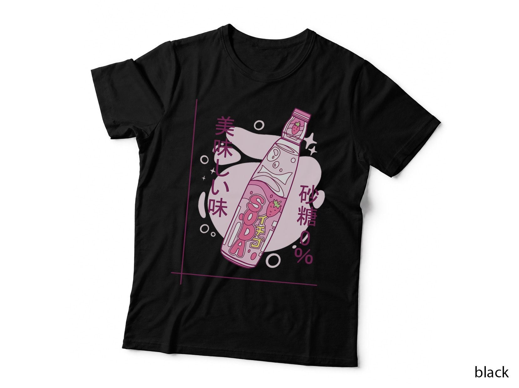 Japanese Aesthetic Vaporwave Urban Soda, Retro Futuristic Style T-Shirt