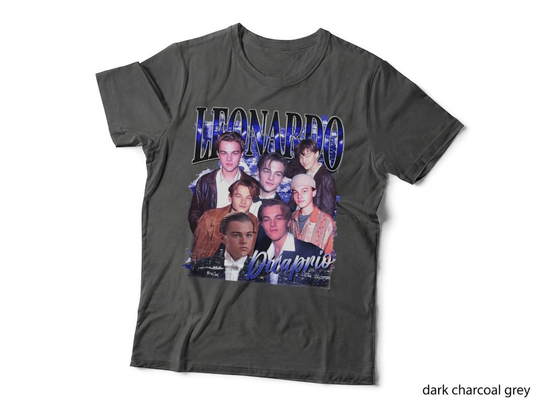 Leonardo Dicaprio 90s Vintage Homage T-Shirt, Retro Fashion, Men's