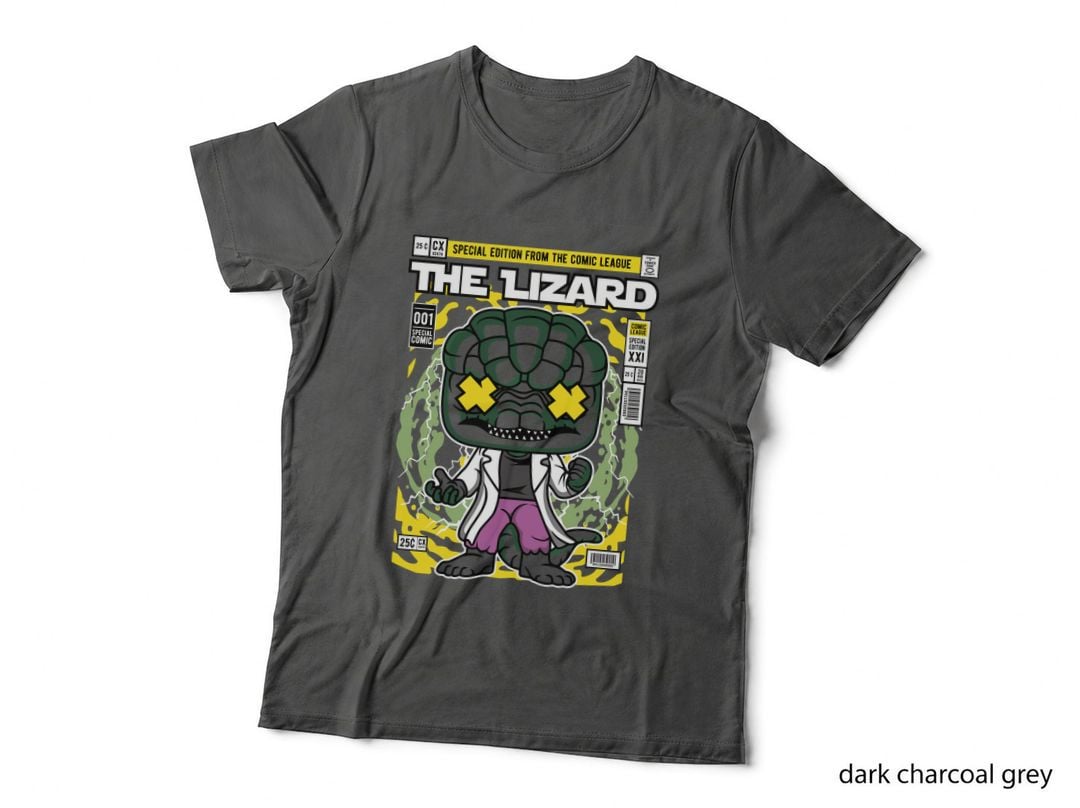 Lizard Comic Book T-Shirt, Retro Comic Art, Comic Book Fan Apparel