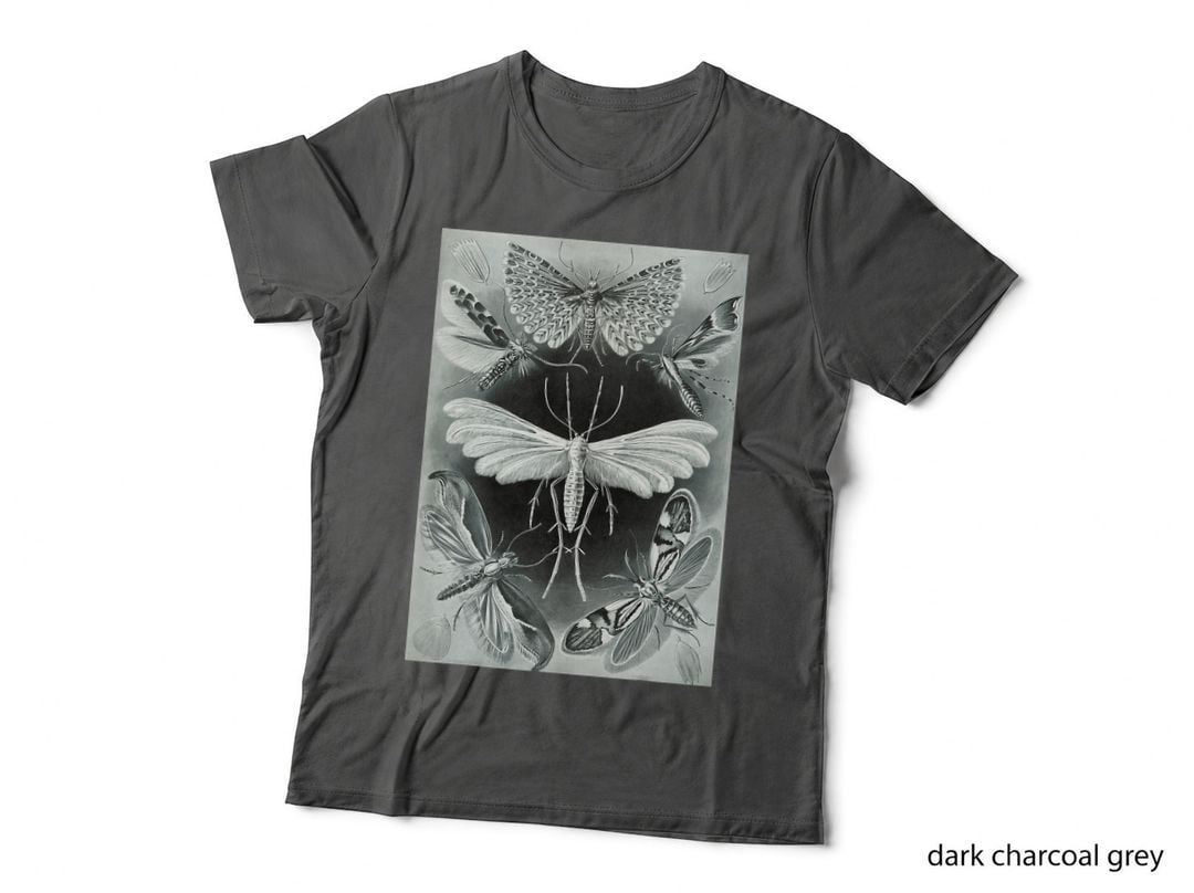 Moth Vintage Mystical Goth Insect Aesthetic Illustration T-Shirt