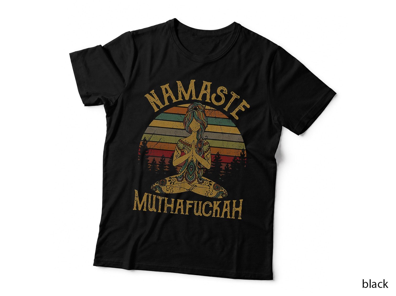 Namaste Muthafuckah Vintage Tshirt Yoga Lover Gift T-Shirt