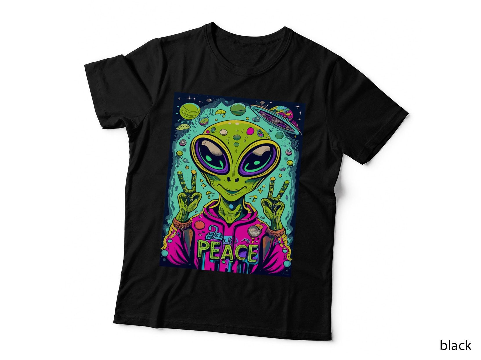 Retro Alien Lover Shirt UFO Shirt Abduction Team Alien T-Shirt
