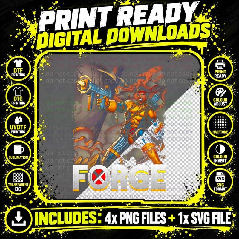 Retro Comic Book Forge T-Shirt, Vintage Comic Art Png SVG Digital Bundle