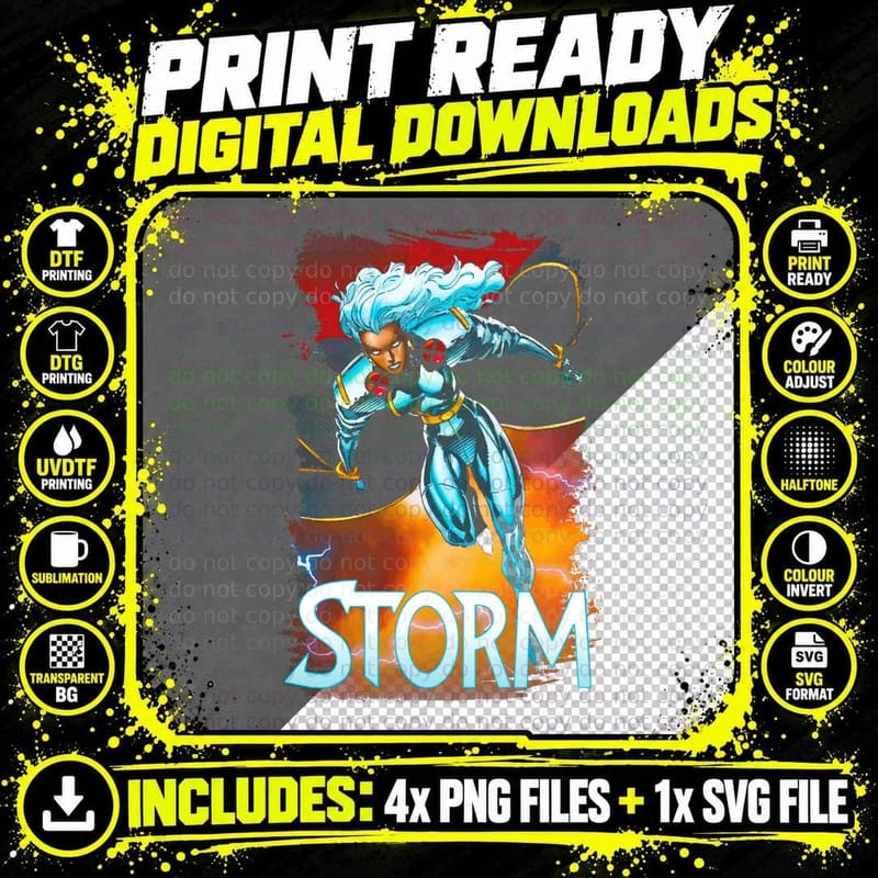 Retro Comic Book Superhero T-Shirt, Vintage Comic Art Png SVG Digital Bundle
