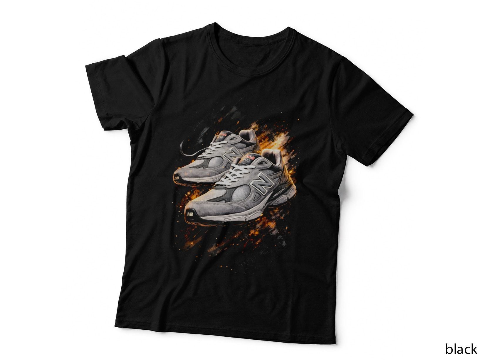 Retro Lace up Trainer T-Shirt, Halftone Sneaker Art Graphic Tee