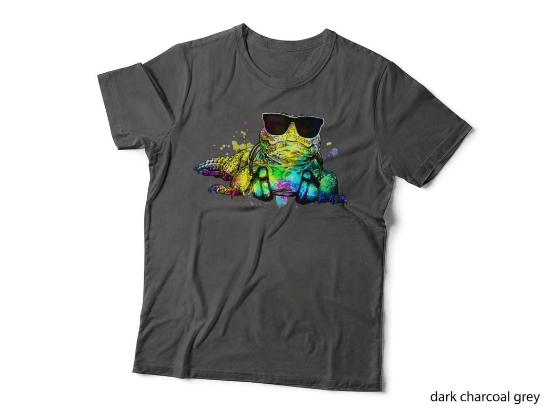 Retro Pop Art Uromastyx Reptile Herpetology Headphones T-Shirt