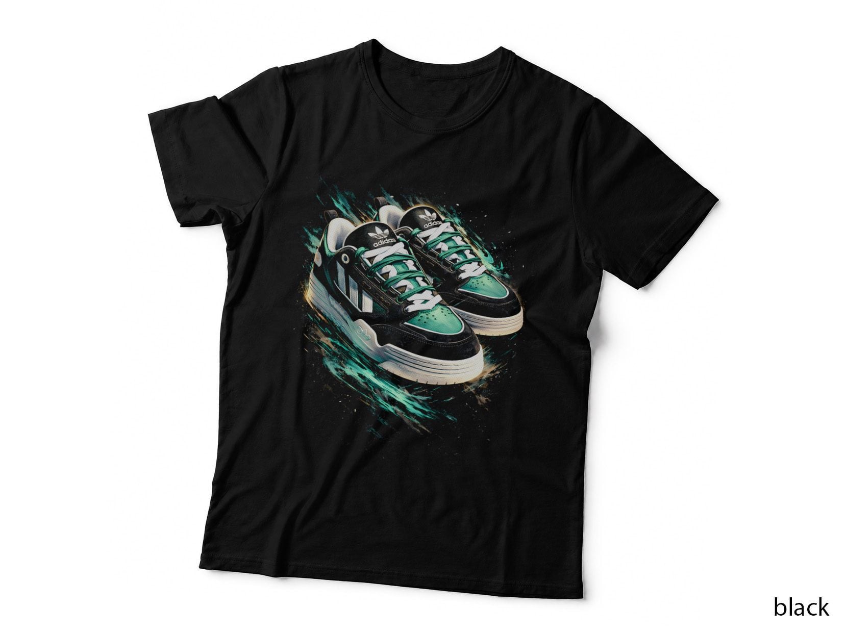 Retro Running Shoe T-Shirt, Halftone Sneaker Art Graphic Tee, Trainer Fan Shirt