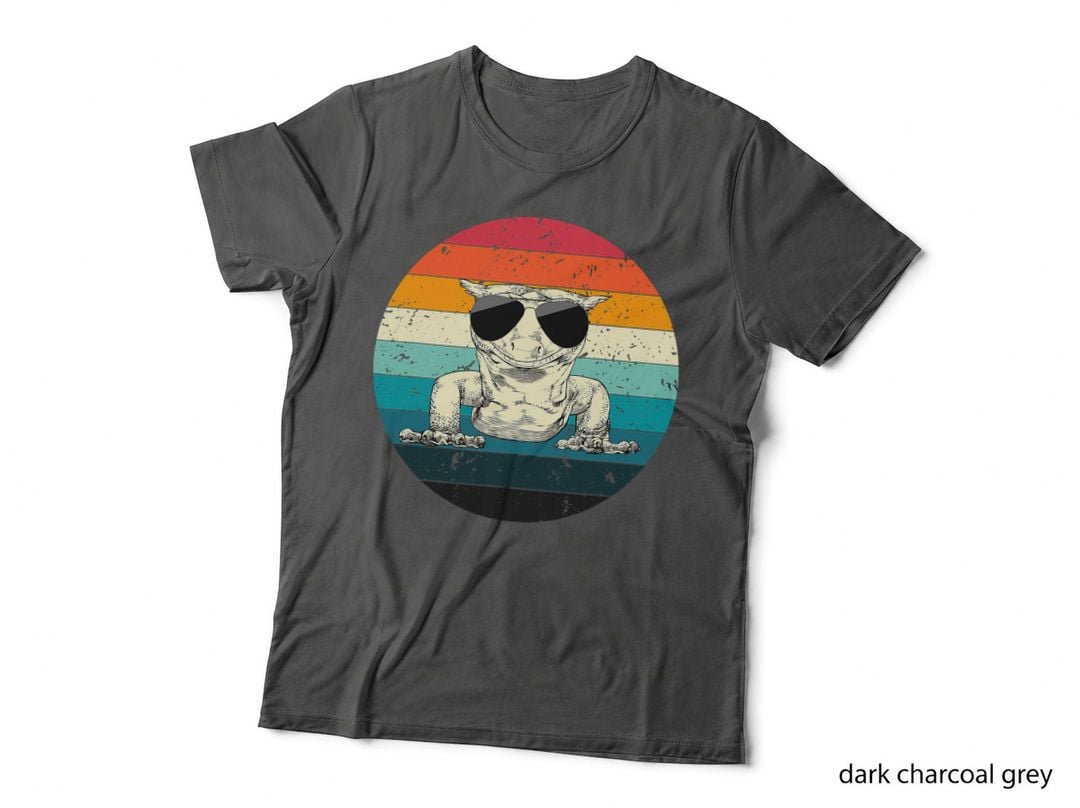 Retro Vintage Crested Gecko Sunglasses Reptile Animal Lover T-Shirt