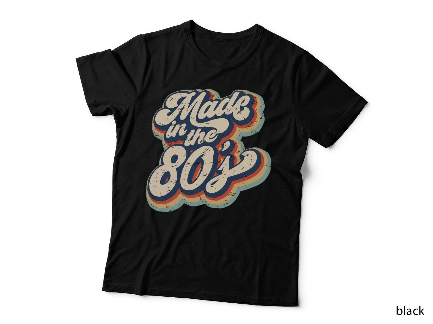 Retro Vintage Made in the 80's 1980s Born Birthday Day Gift T-Shirt