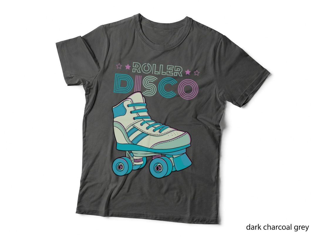 Roller Derby Retro 70s Roller Disco Skating T-Shirt