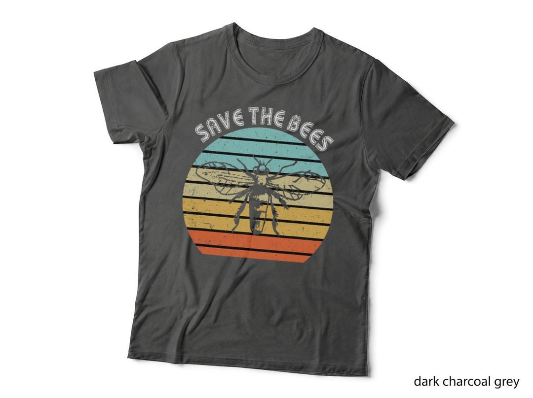 Save the Bees Shirt Retro Style Bee Climate Change T-Shirt