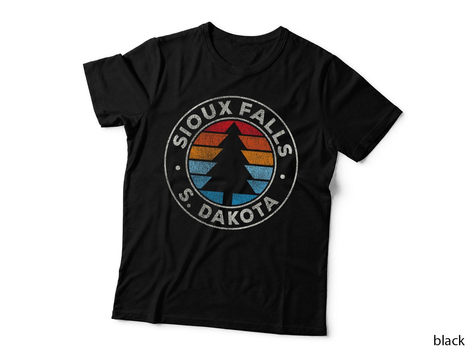 Sioux Falls South Dakota SD Vintage Graphic Retro 70s T-Shirt