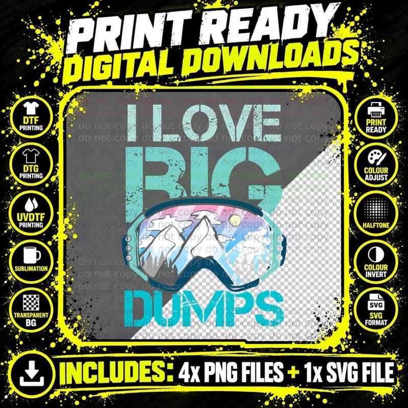 Snowboarding Trip T-Shirt, Retro 80s Style Tee Png SVG Digital Bundle