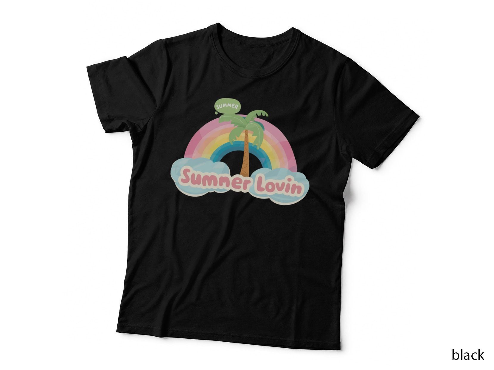 Summer Lovin' Summer T-Shirt, Cactus Flowers Peace Sign Retro Sunny Tee