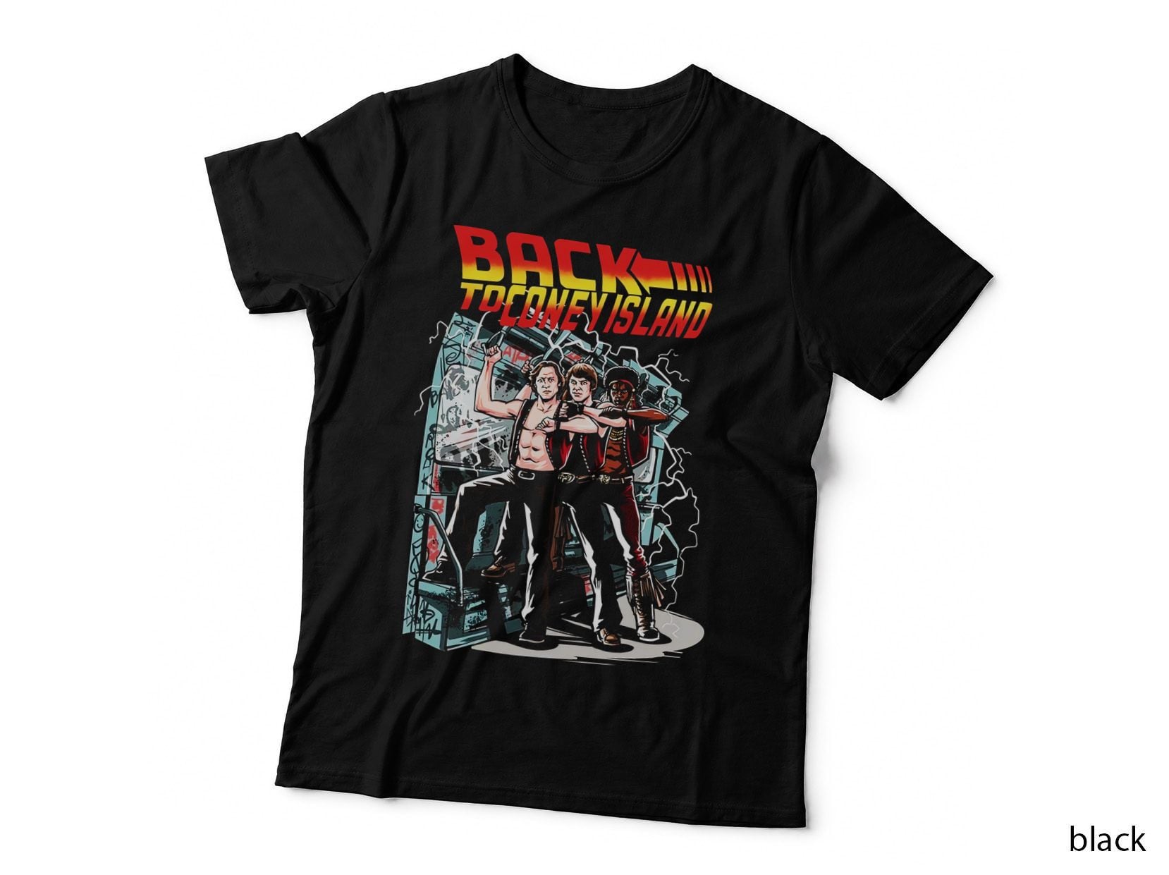The Warriors Coney Island T-Shirt, 1970s Retro, Vintage Coney Island Print