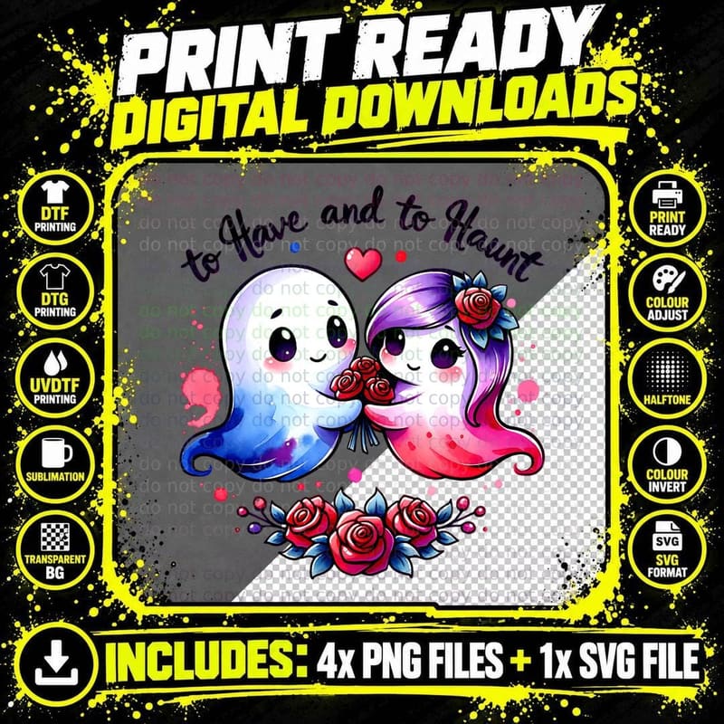 To Have and to Haunt, Retro Vintage, Streetwear Png SVG Digital Bundle