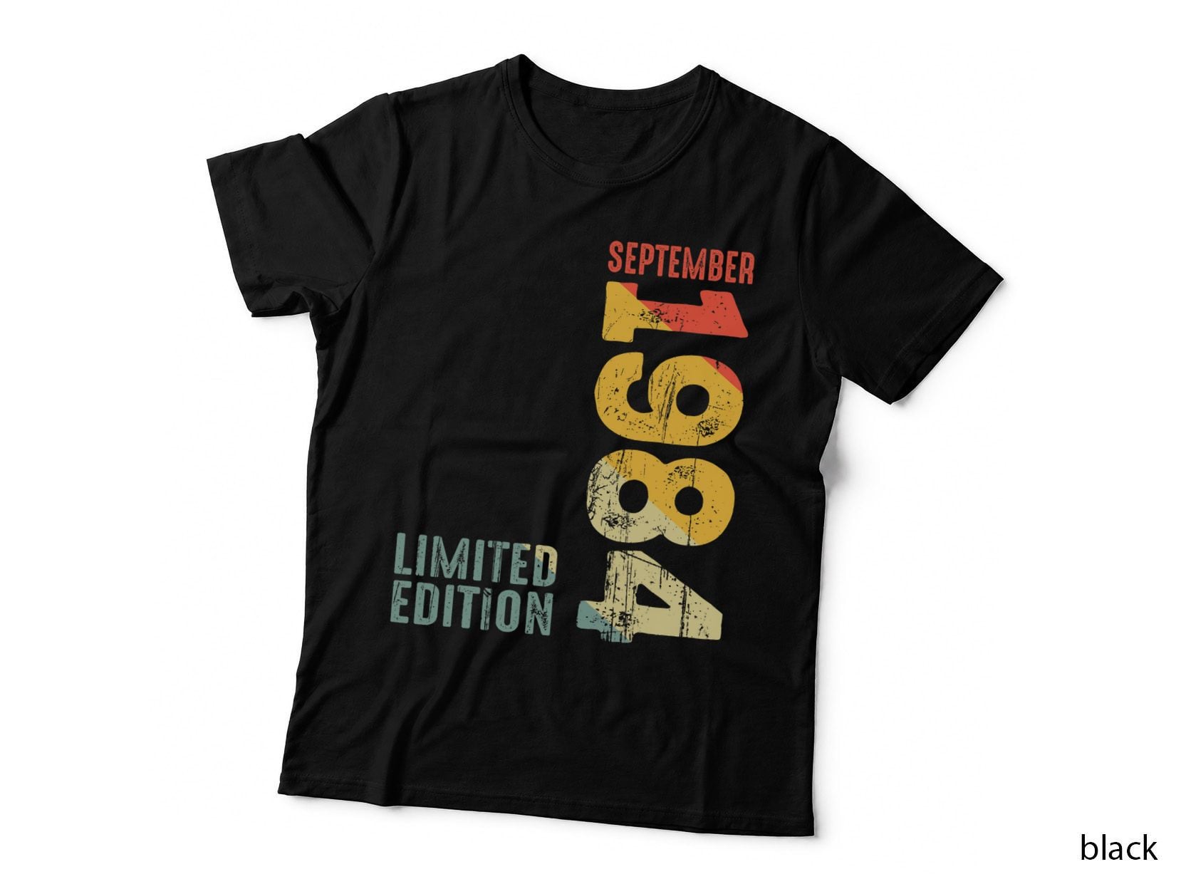 1984 September T-Shirt, Retro Vintage Design, Nostalgia Apparel
