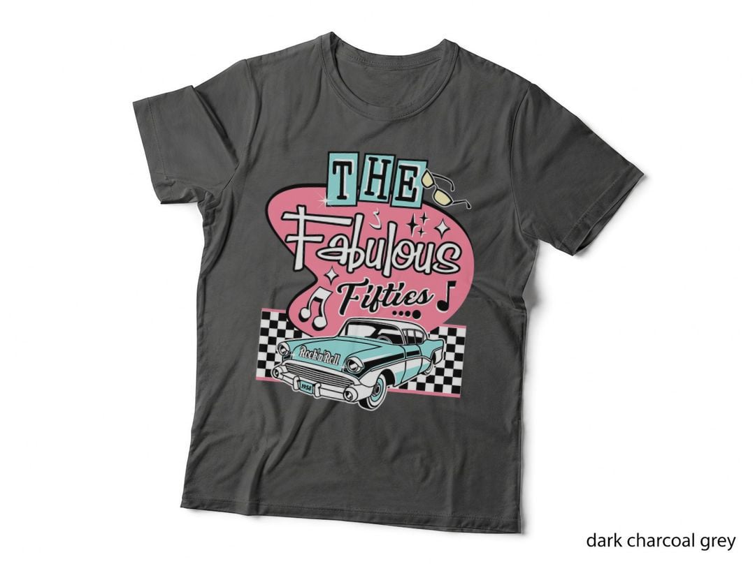 50s Rockabilly Vintage 1950s Clothing for Women Men Sock Hop T-Shirt