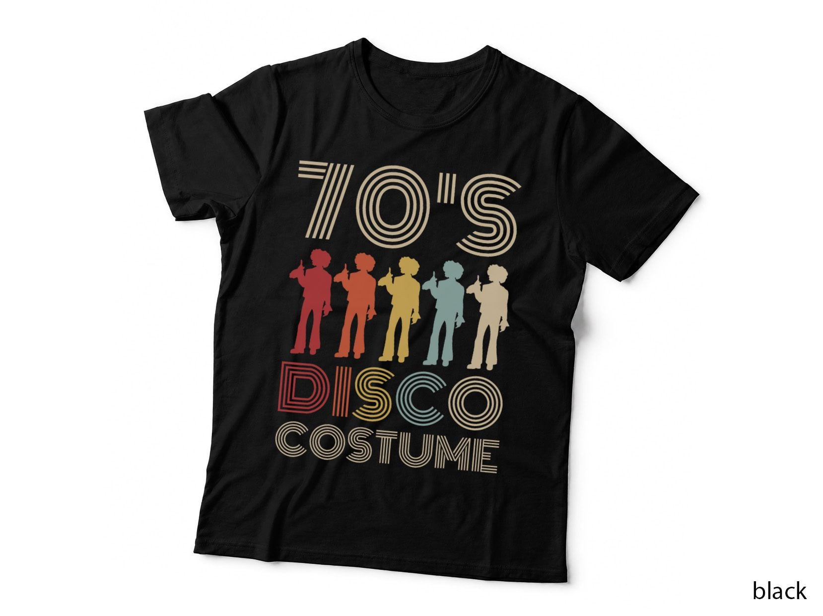 70s Disco Costume 70 Styles 1970s Men Themed Party Outfits T-Shirt