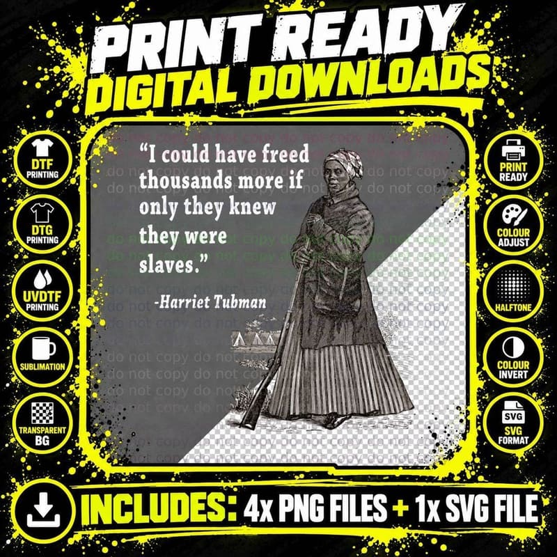 African American Black History Vintage Underground Png SVG Digital Bundle