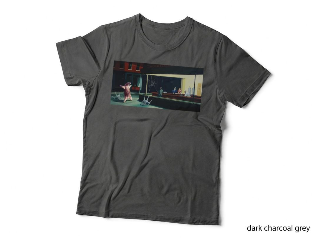 Banksy Nighthawks Anteater Edward Hopper Classic T-Shirt