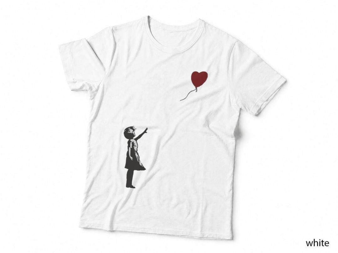 Banksy- Girl with Heart Balloon. Classic T-Shirt