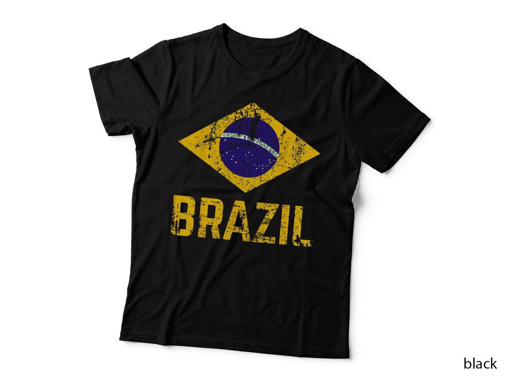 Brazil Brasil Flag Vintage Distressed Brazil T-Shirt