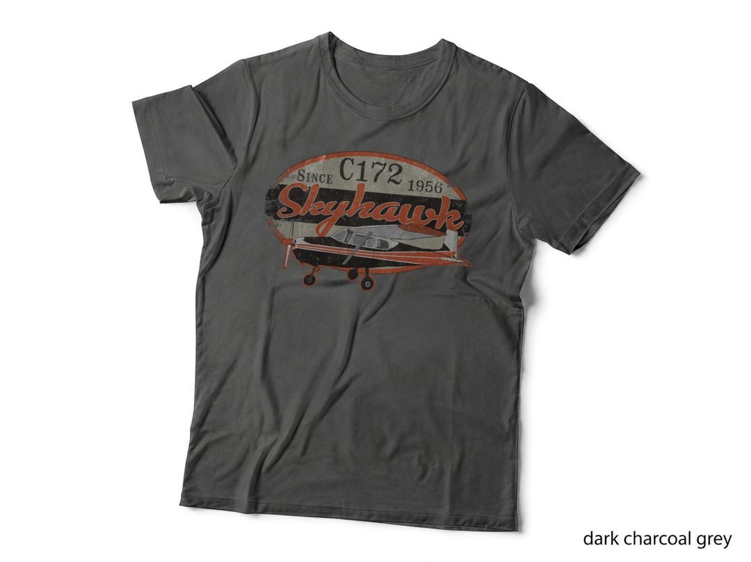 C-172 Skyhawk Vintage Retro C172 Airplane Flying Pilot T-Shirt