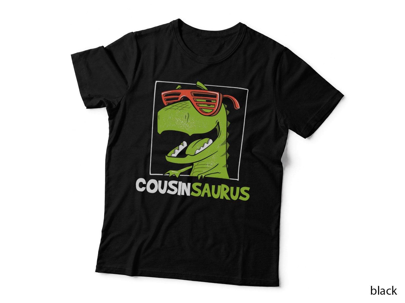 Cousinsaurus - Retro Vintage T Rex Cousin Family T-Shirt