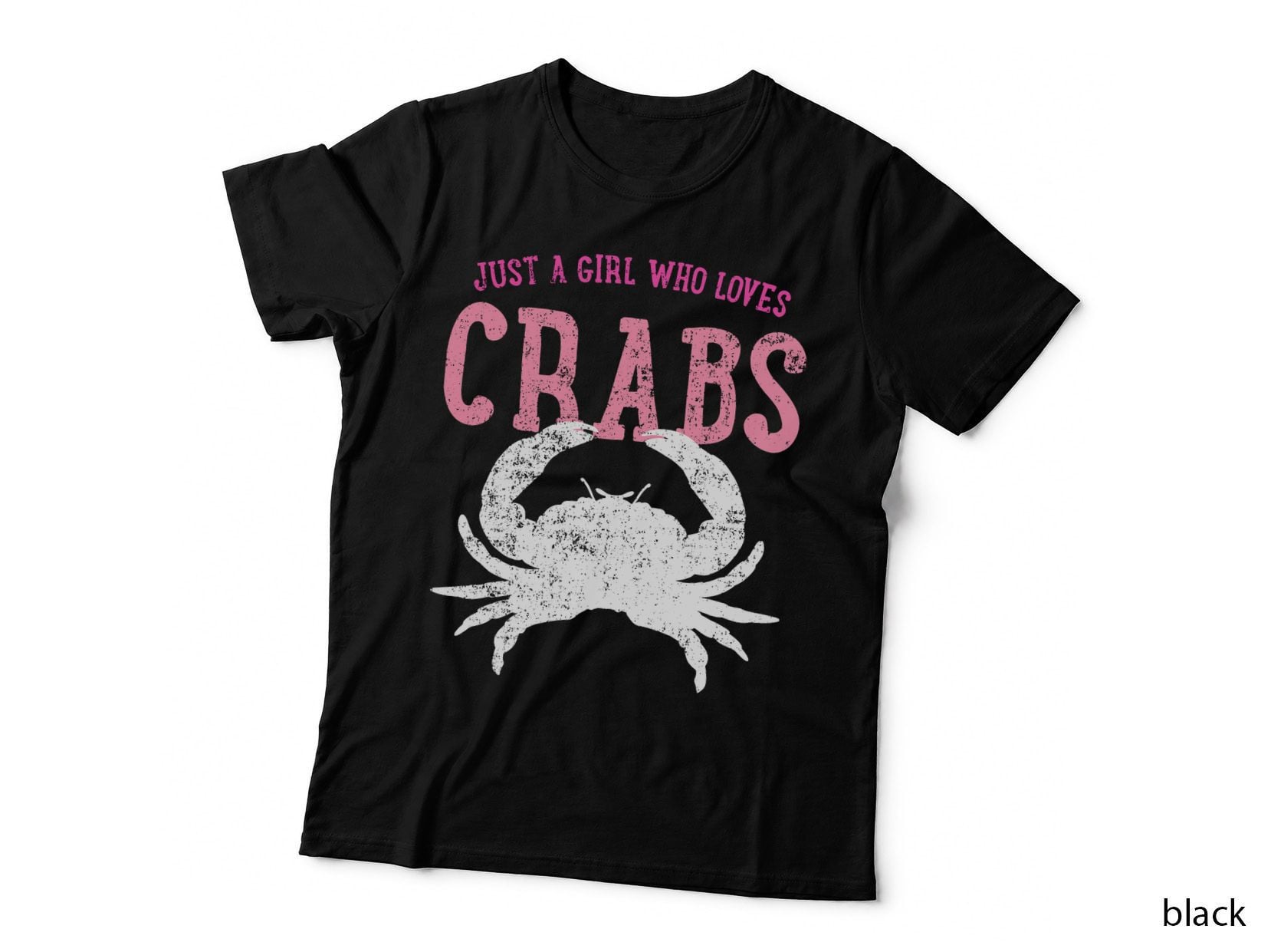 Crab Seafood Girl Love Vintage T-Shirt