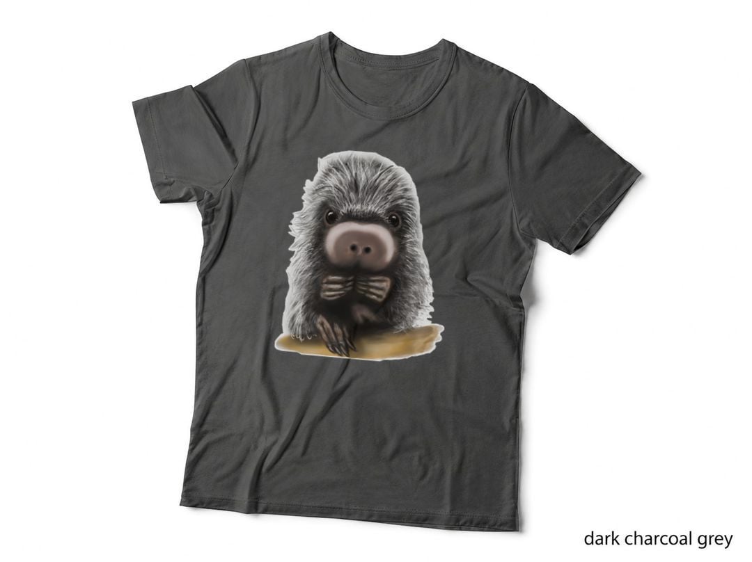Cute Porcupine Digital Painting Classic T-Shirt