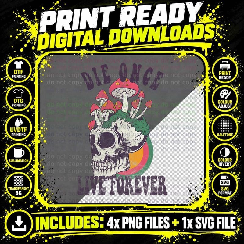 Dark Cottagecore Vintage Inspired 70's Aesthetic Png SVG Digital Bundle