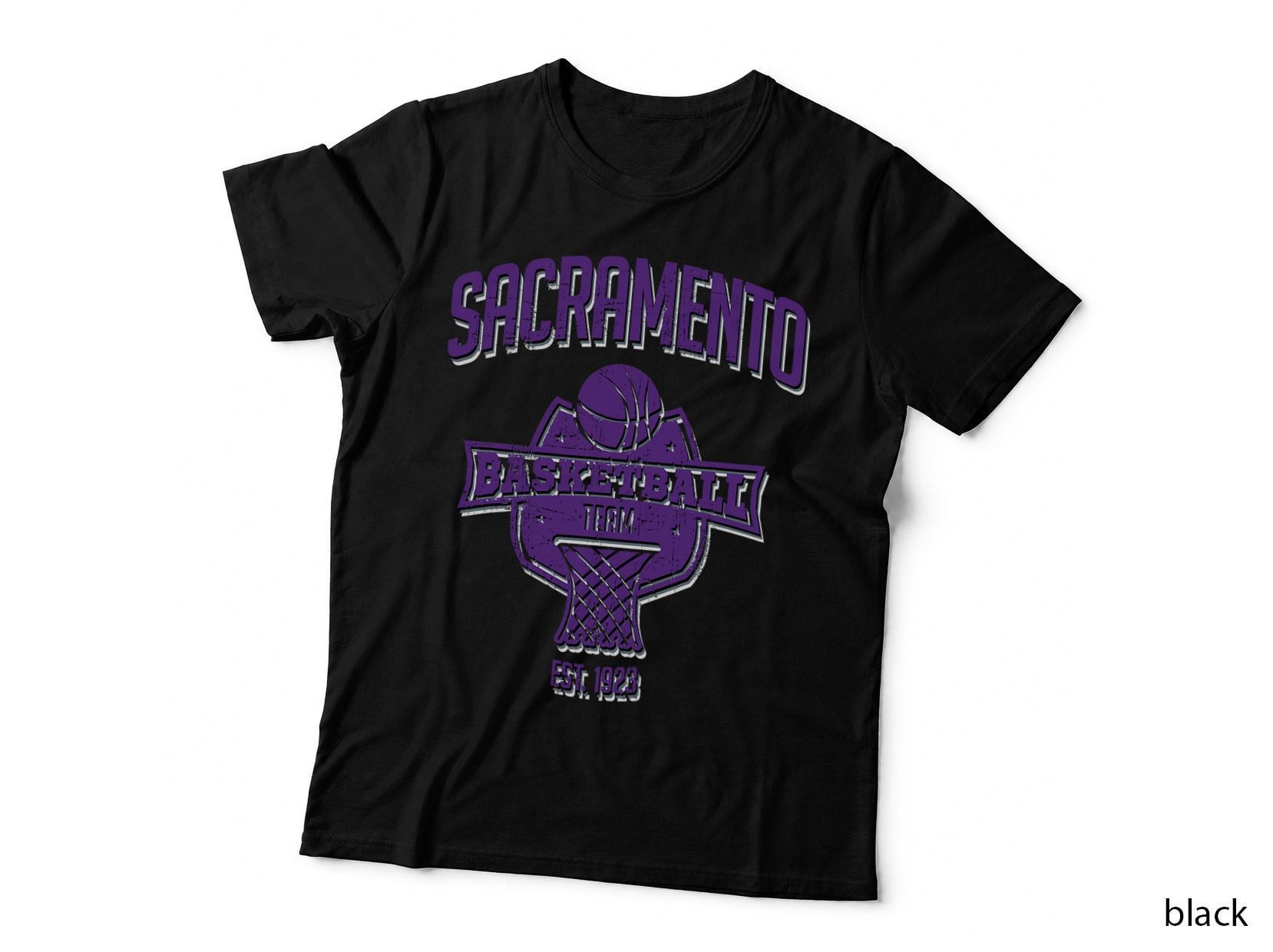 Distressed King Retro Glitch Look Party Tailgate Gameday T-Shirt