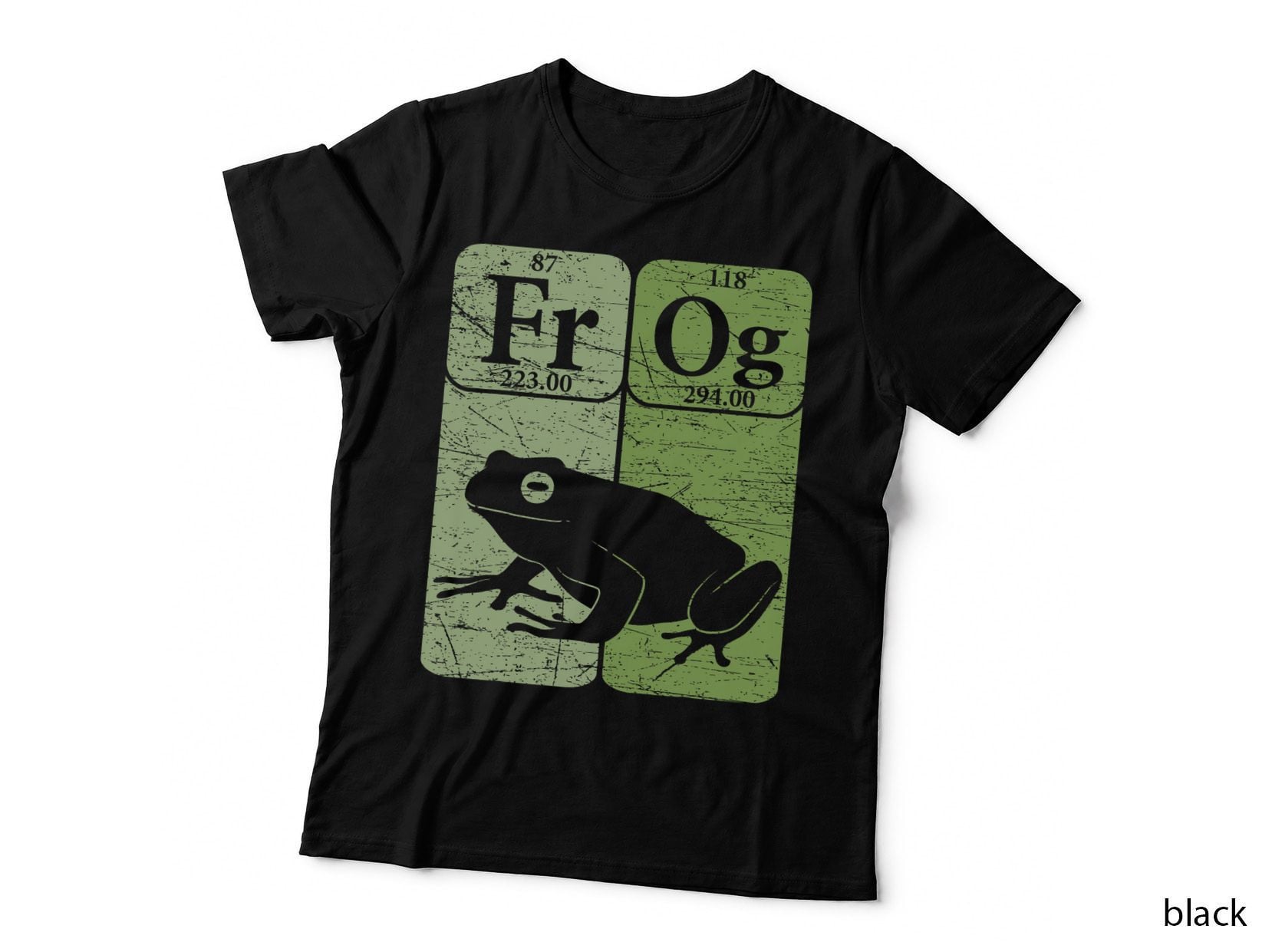 Frog Periodic Table Elements Herpetologist Frog Lover Retro T-Shirt