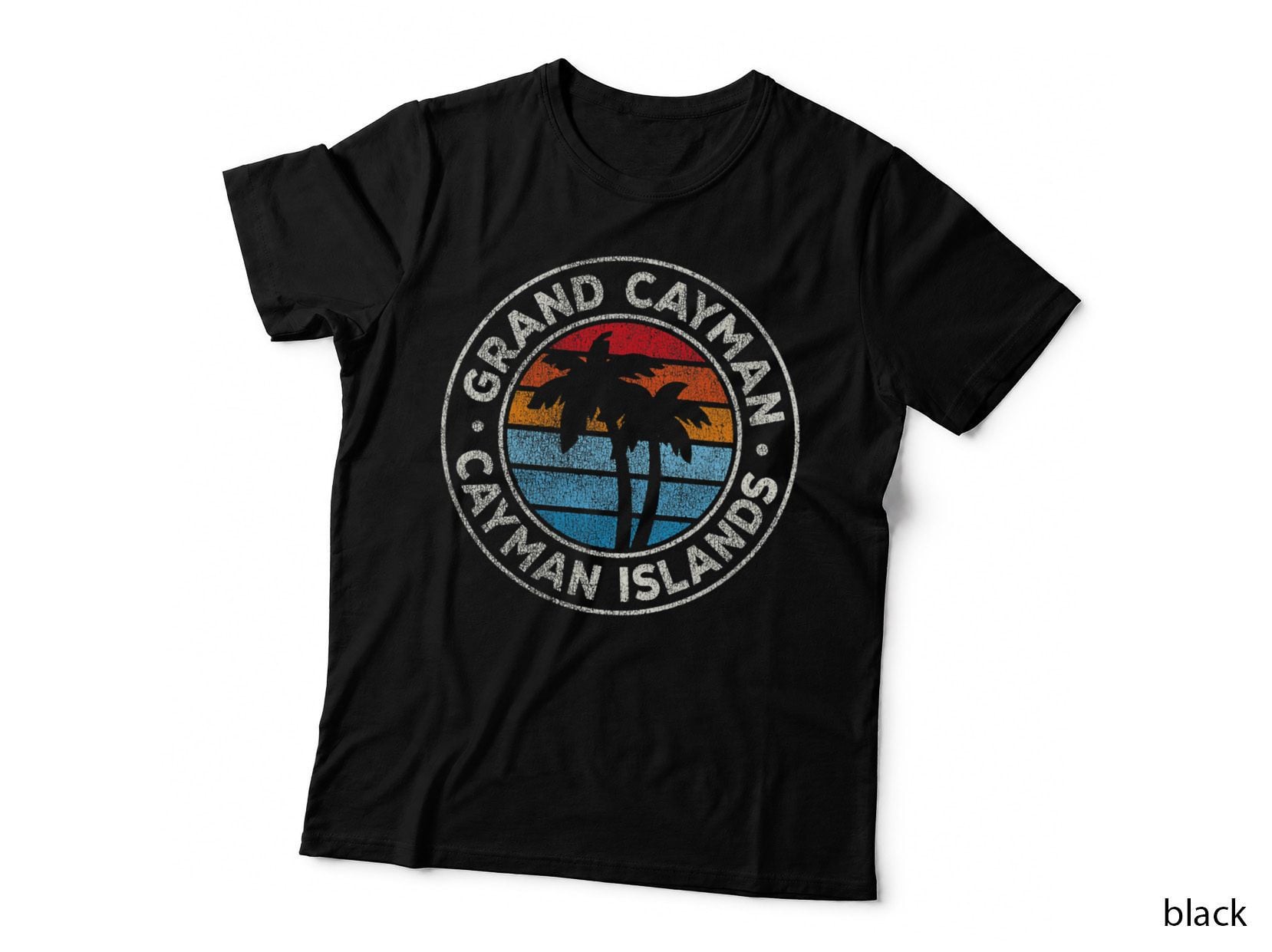 Grand Cayman Islands Vintage Graphic Retro 70s T-Shirt