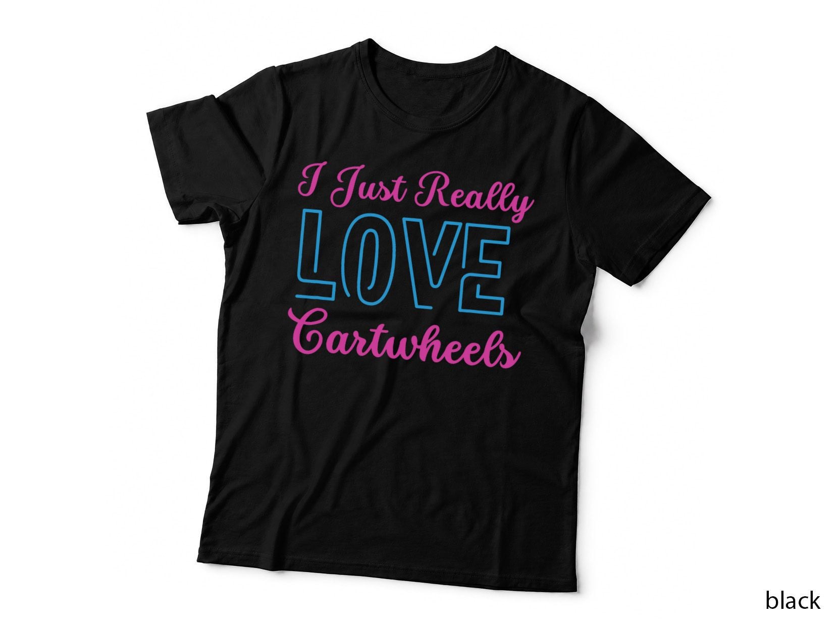 I Just Really Love Cartwheels Cute 70s 80s 90s Gymnastics T-Shirt