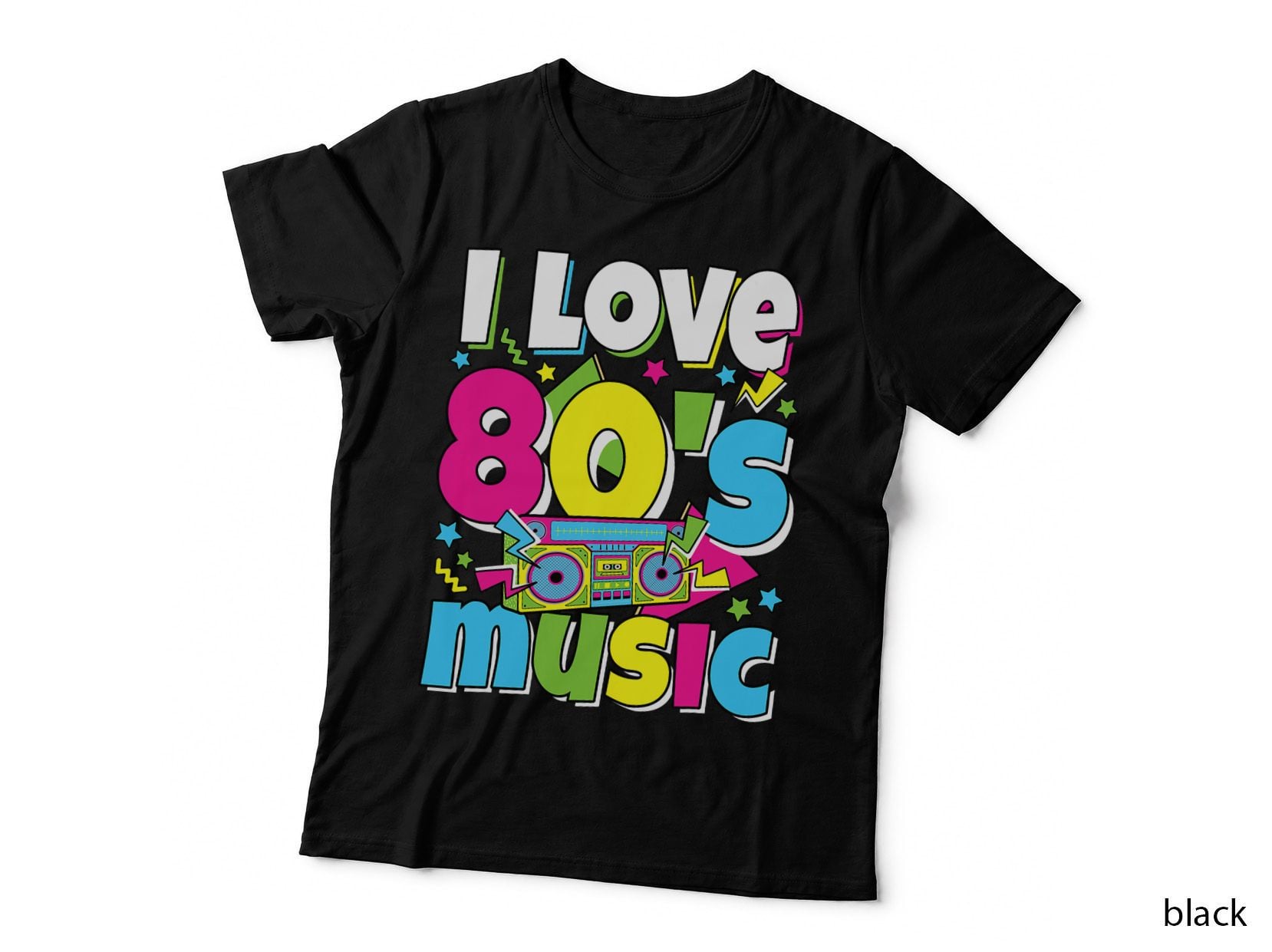 I Love 80's Music 80s Party Outfit Retro 1980s 80s Lover T-Shirt