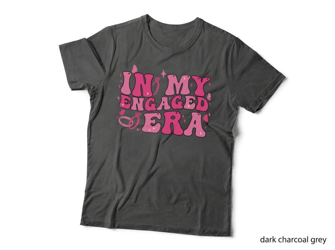 In My Engaged Era Groovy Bride Bachelorette Party Bridesmaid T-Shirt