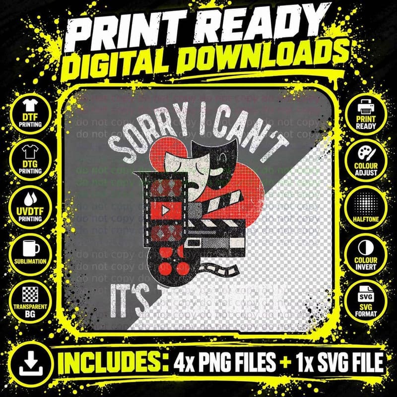 It's Tech Week Theatre Actor Broadway Musical Retro Png SVG Digital Bundle