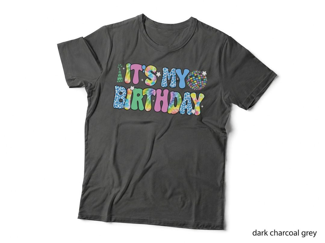 Its My Birthday Girls Kids Women Groovy Birthday Party Disco T-Shirt