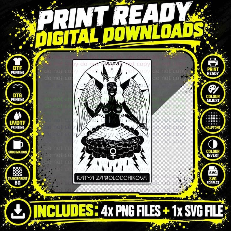 Katya Zamolodchikova - Stupid Demon Tarot Classic T-Shirt Png SVG Digital Bundle