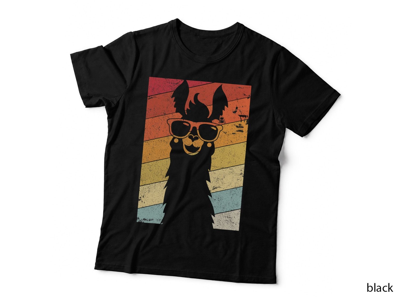 Llama Shirt. Retro Style Alpaca T-Shirt