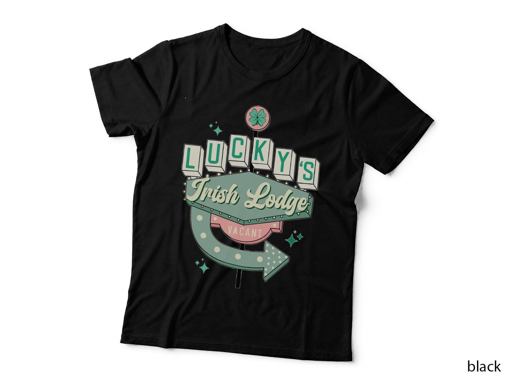 Lucky's Irish Lodge Retro St Patricks Day Women Men T-Shirt