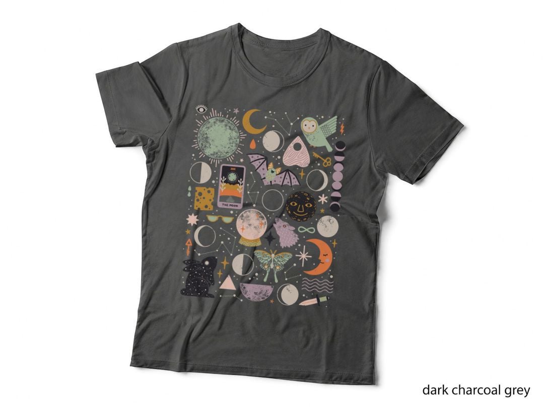 Lunar Pattern Blue Moon Classic T-Shirt