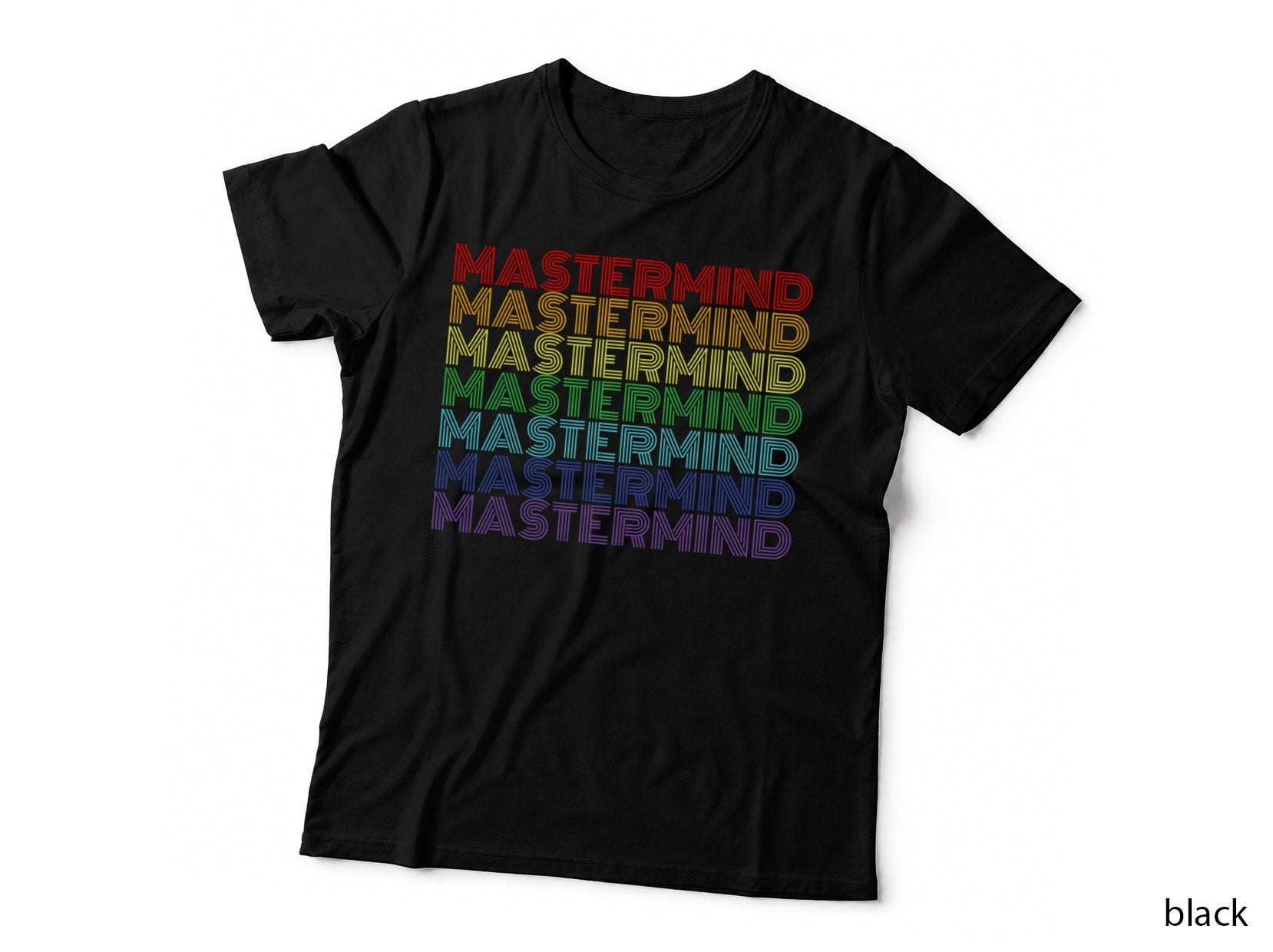 Mastermind Retro Rainbow Gift for Music Fan T-Shirt